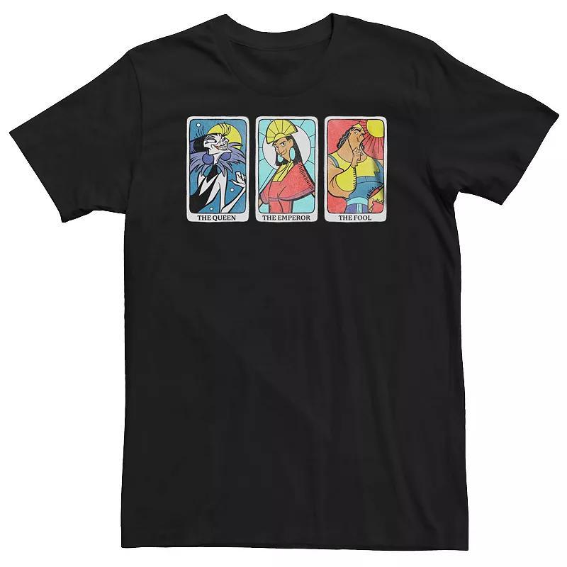 Big & Tall Disneys The Emperors New Groove Characters Cards Tee, Mens Product Image