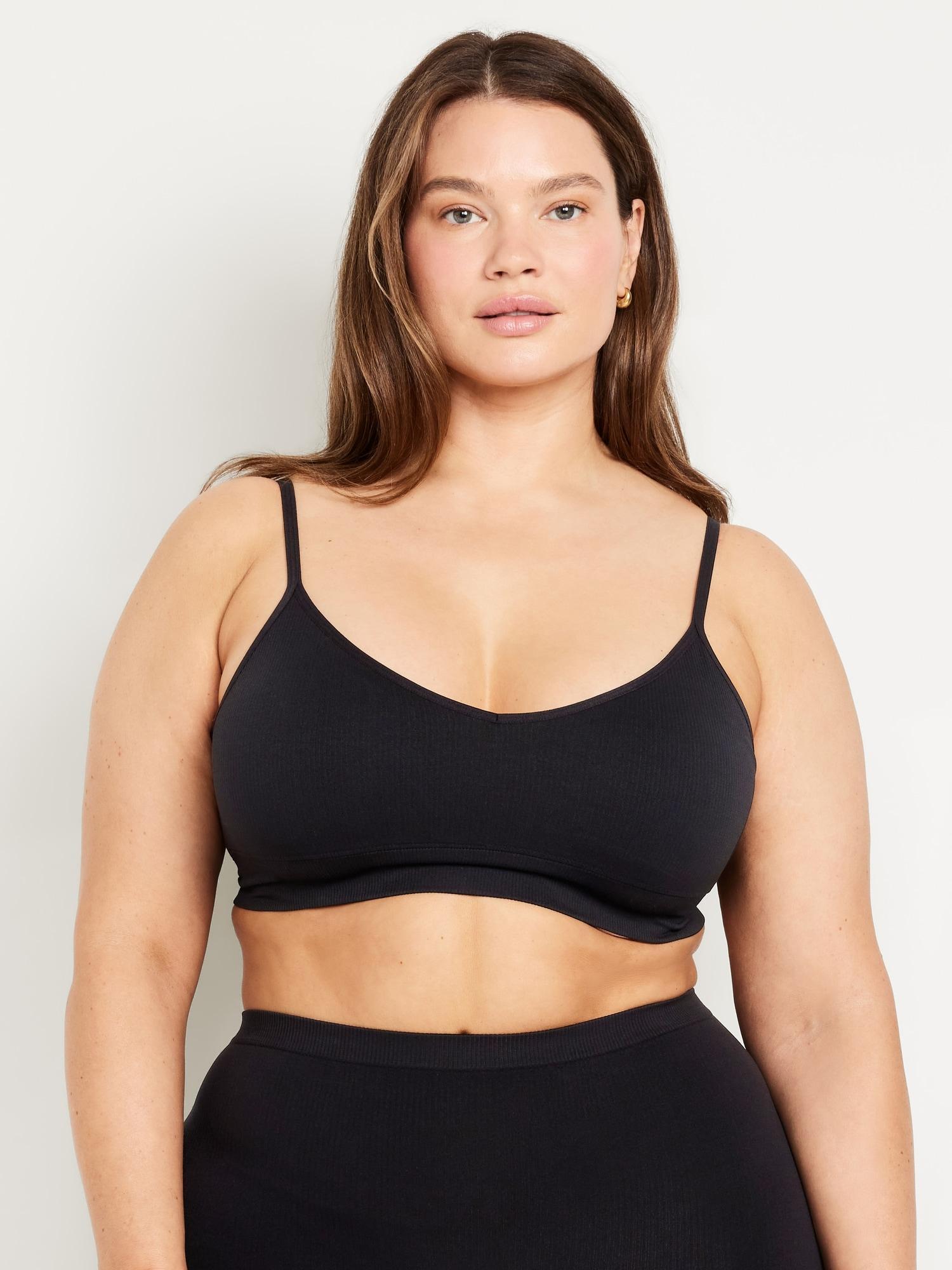 Seamless Ribbed Longline Bra Product Image