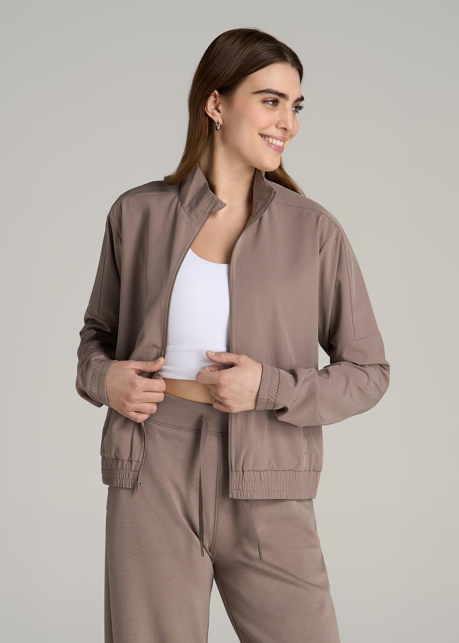 Layer Up Jacket for Tall Women in Portobello Female Product Image