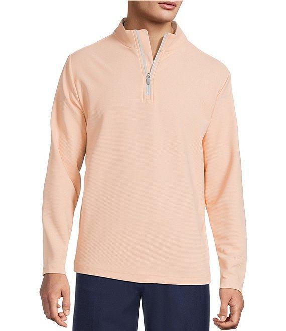 Roundtree & Yorke Performance Long Sleeve Performance Solid Quarter Zip Pullover Product Image