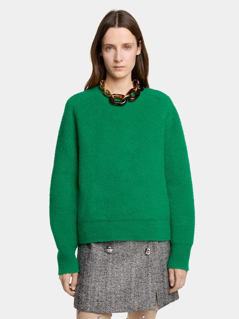 OVERSIZED SWEATER IN BRUSHED WOOL Product Image