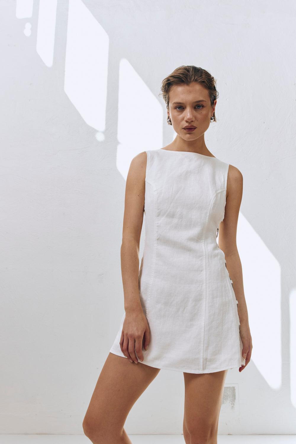 Discoteca Mini Dress White Product Image