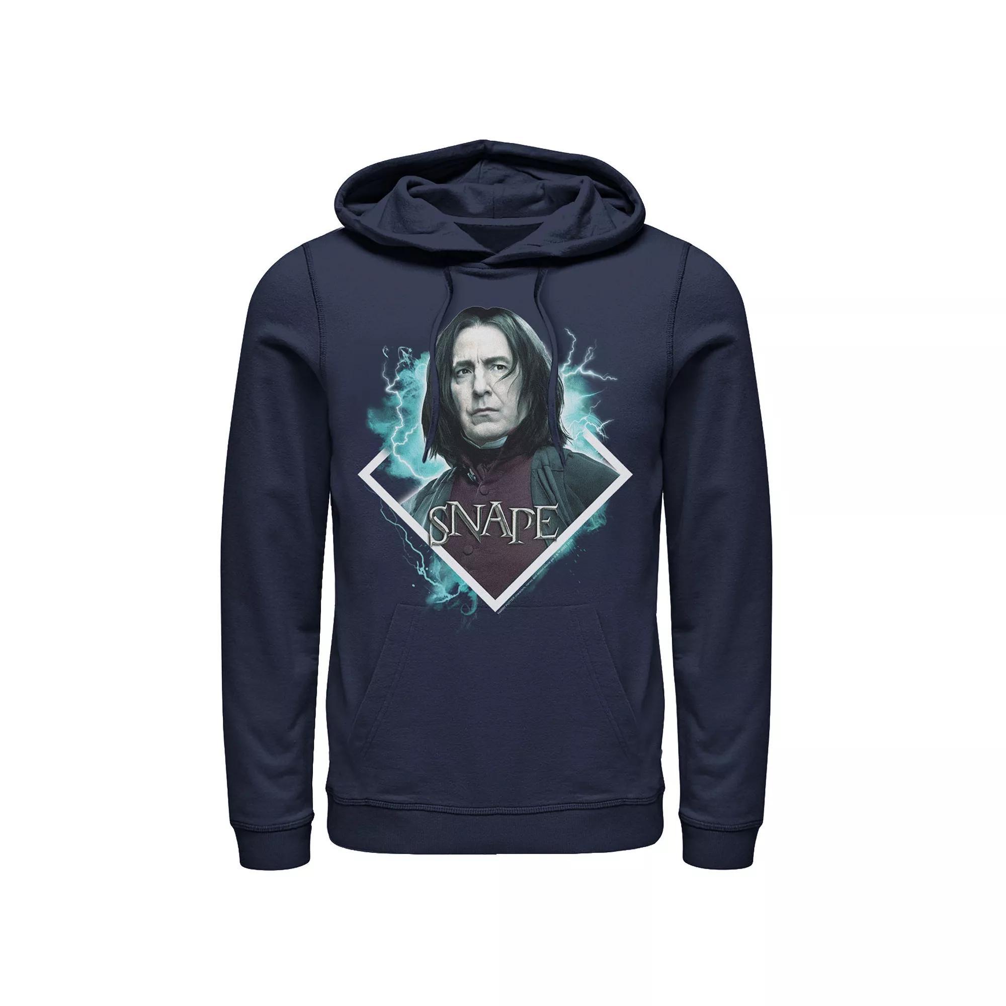 Men's Harry Potter Snape Blue Lightning Character Portrait Graphic Pullover Hoodie,  Product Image