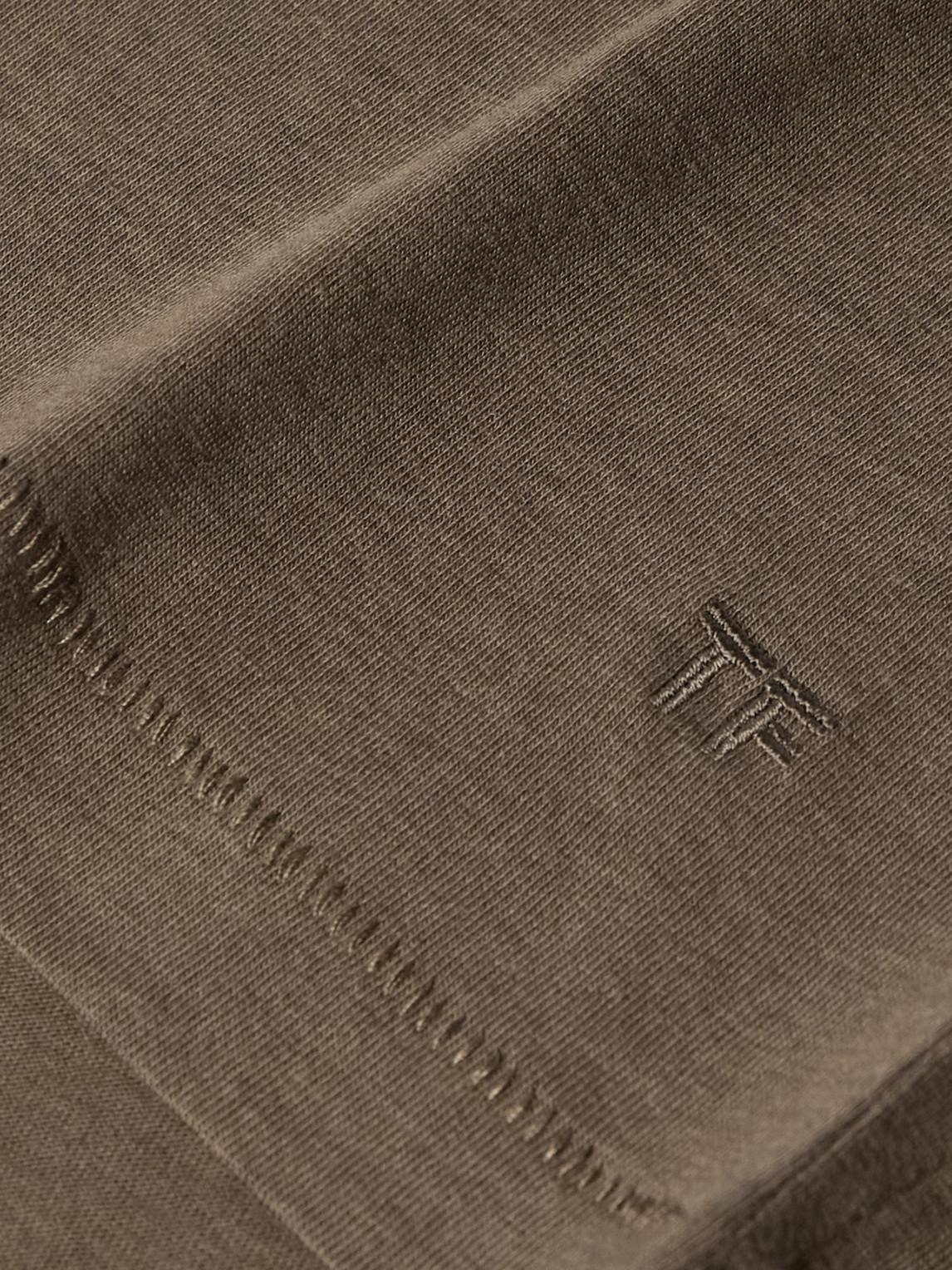 TOM FORD Slim-fit Lyocell And Cotton-blend Jersey T-shirt In Brown Product Image