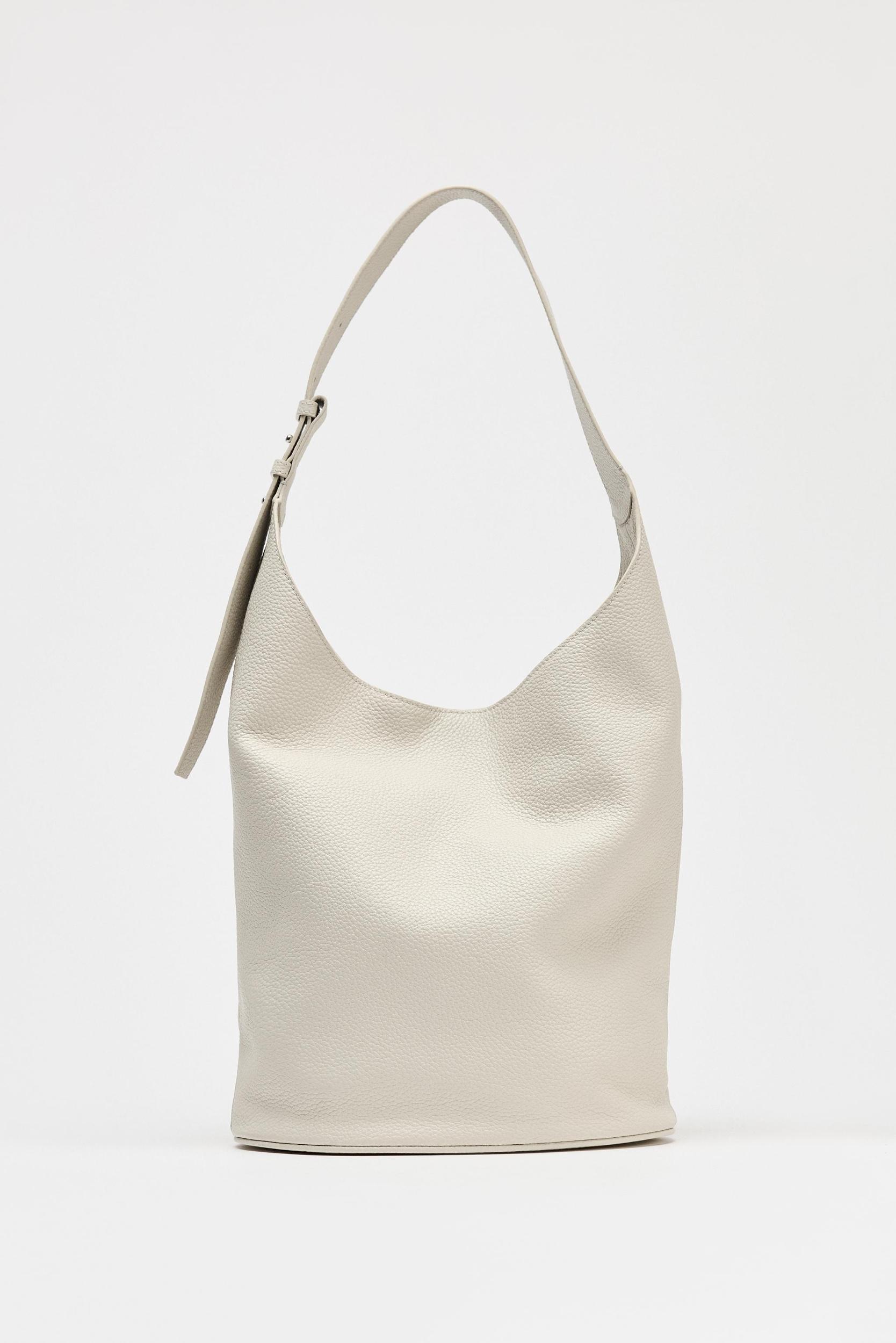 LEATHER SHOULDER BUCKET BAG Product Image