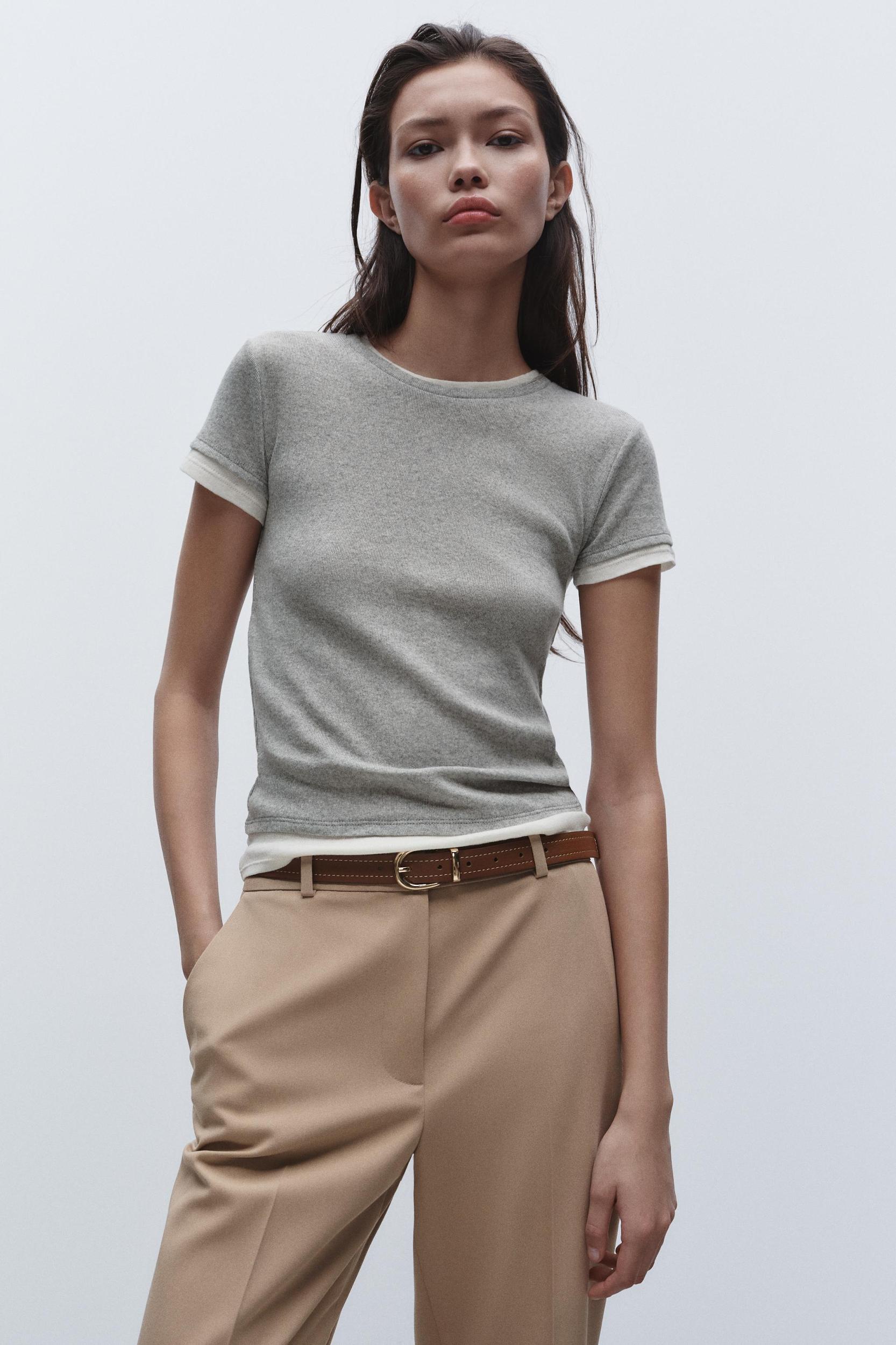 BELTED STRAIGHT LEG PANTS Product Image