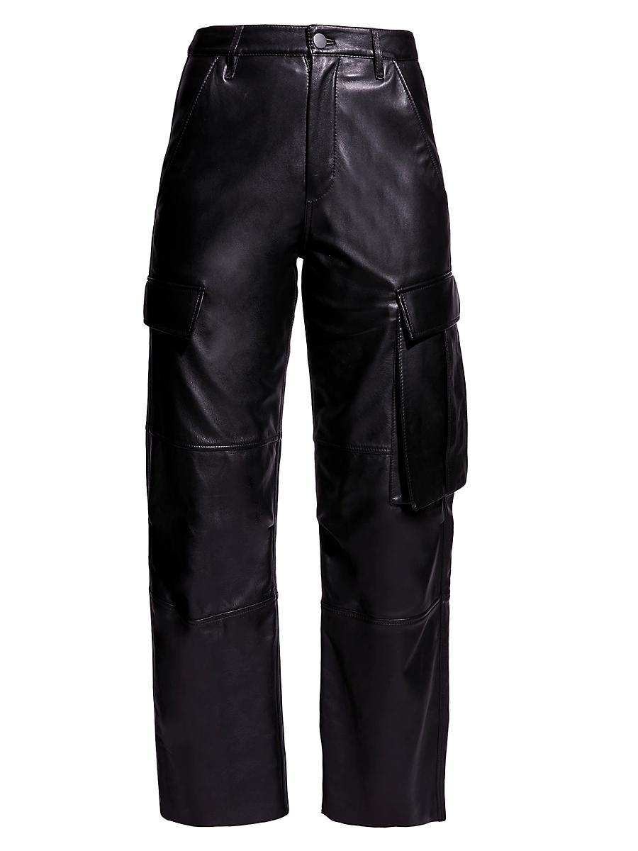 Cole Upcycled Leather Cargo Pants Product Image