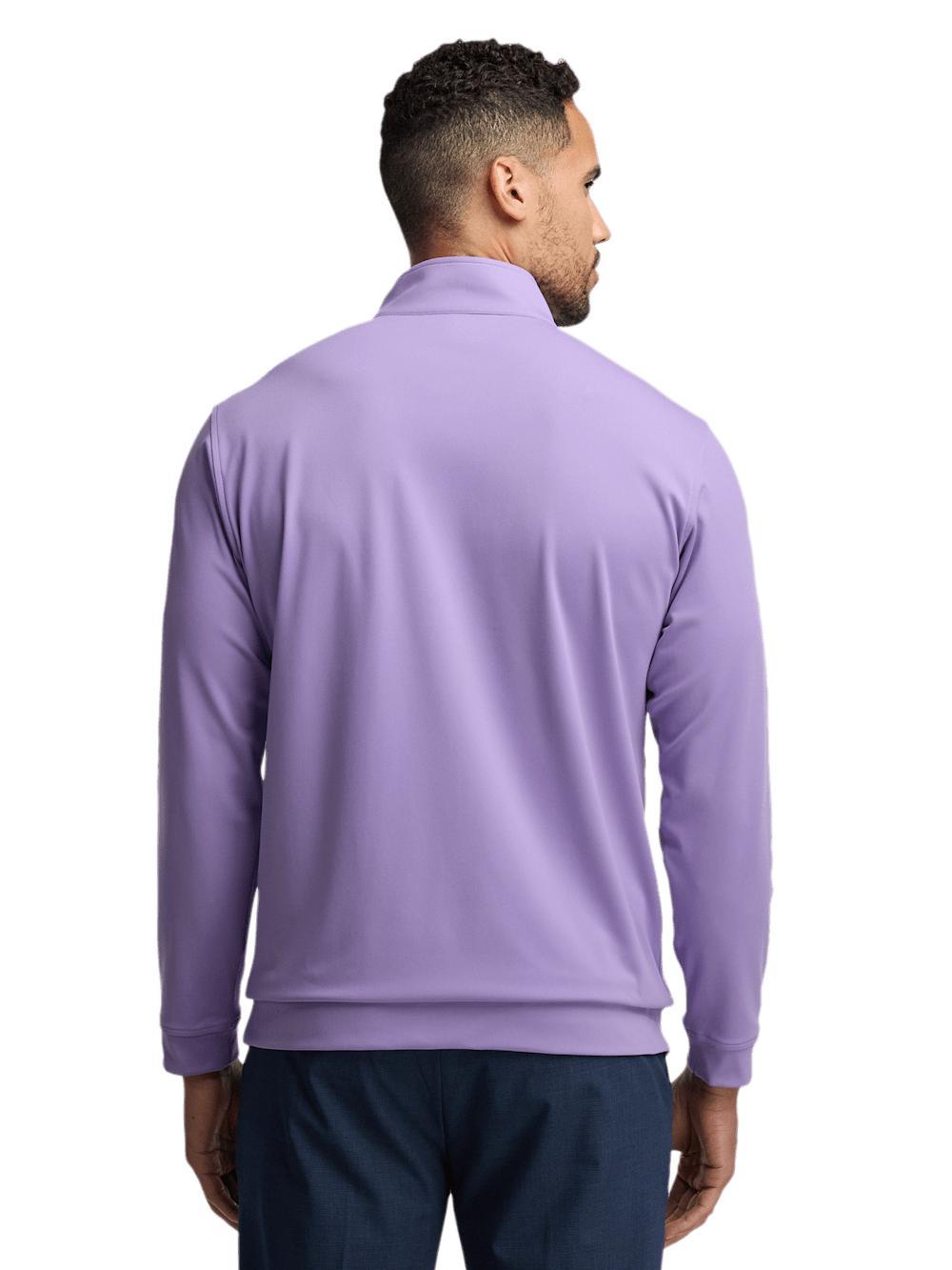 Performance Blend Quarter Zip Mock Neck - Purple Product Image