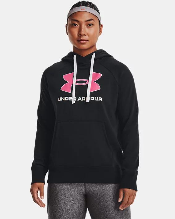 Women's UA Rival Fleece Big Logo Foil Outline Hoodie Product Image