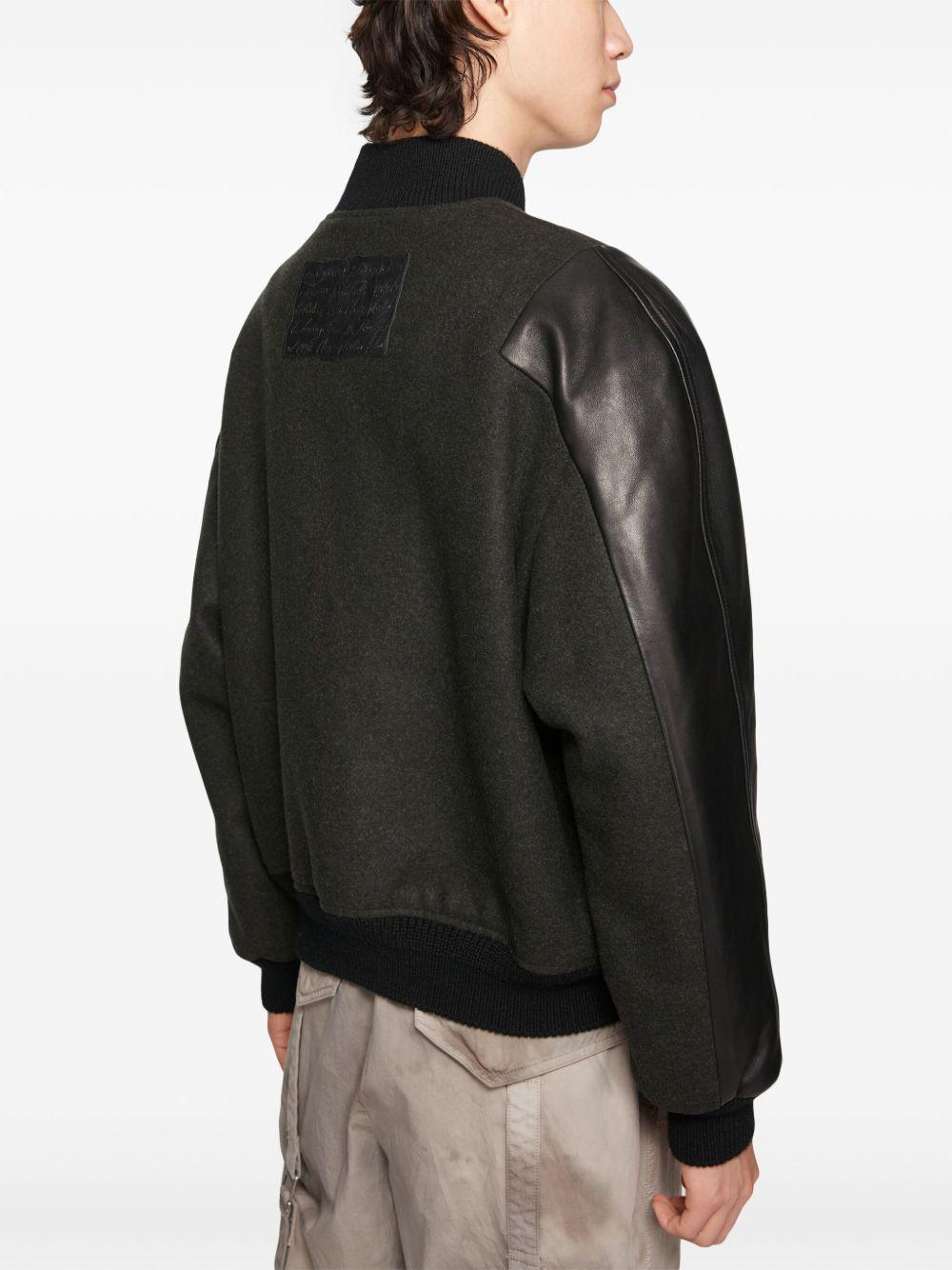 wool-blend bomber jacket Product Image