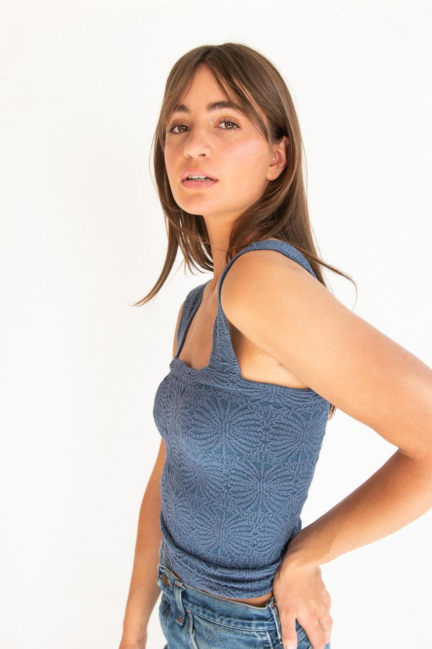 Floral Jacquard Tank Top Product Image