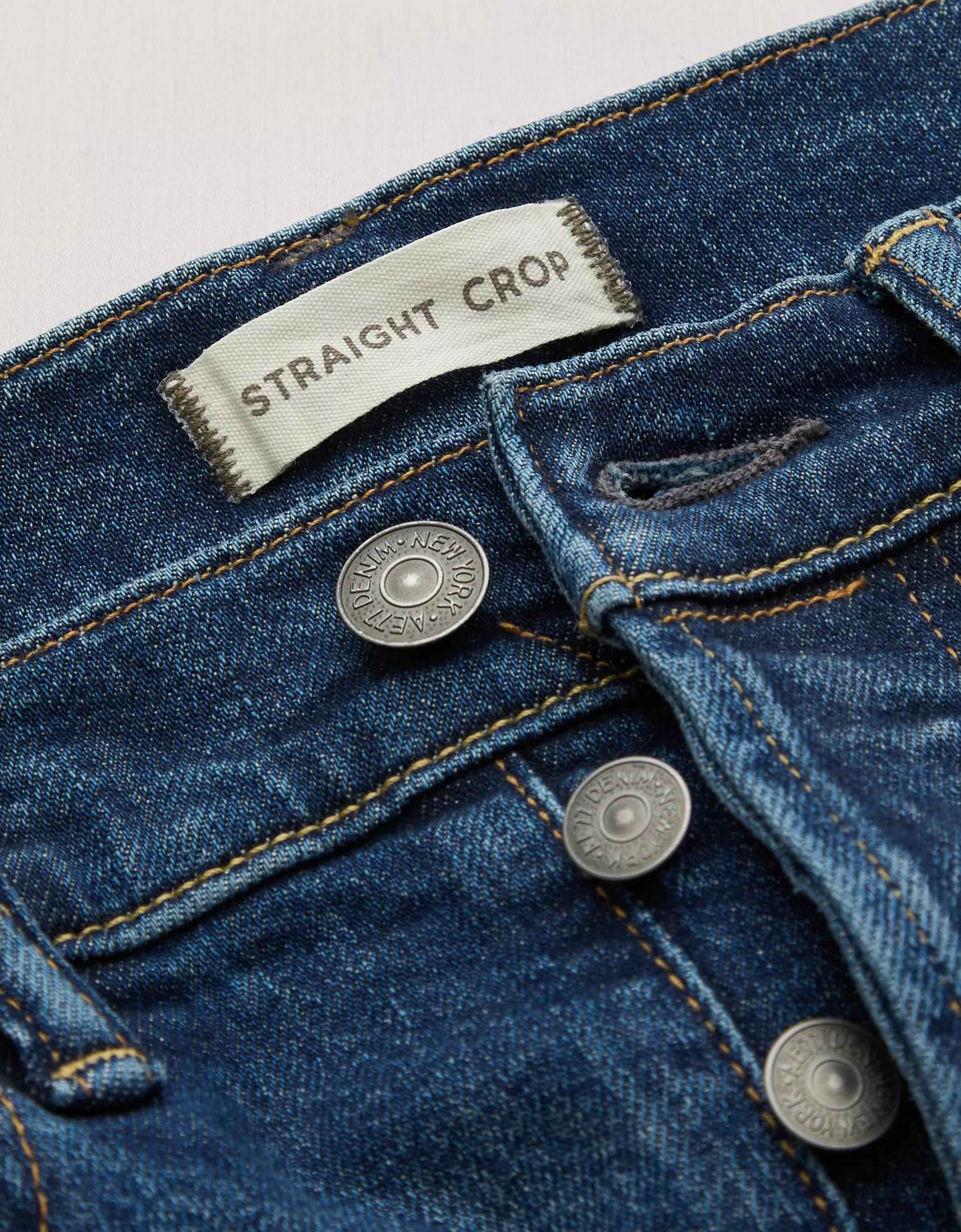 AE77 Premium Straight Crop Jean Product Image