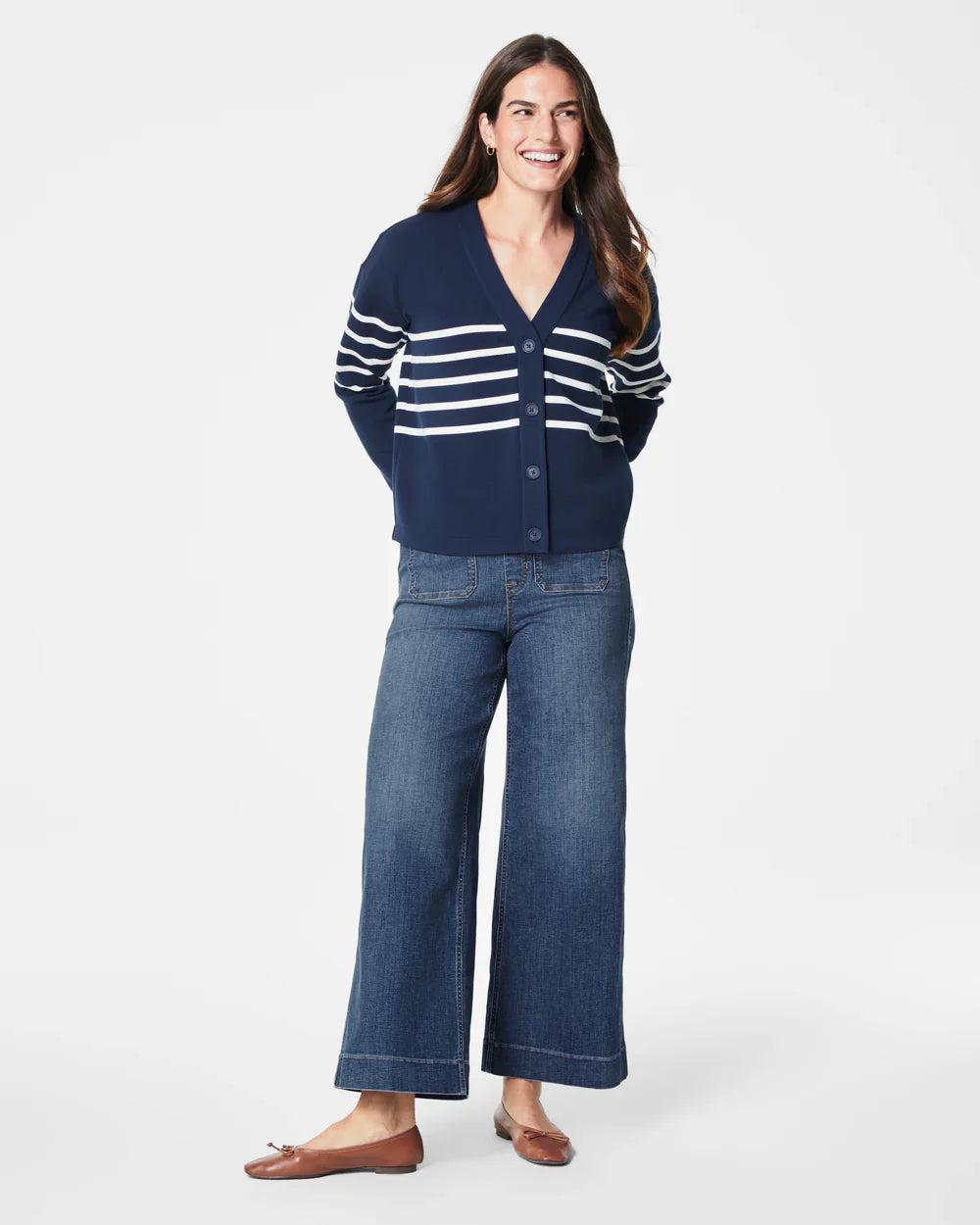 SPANX AirEssentials Striped Cardigan Product Image