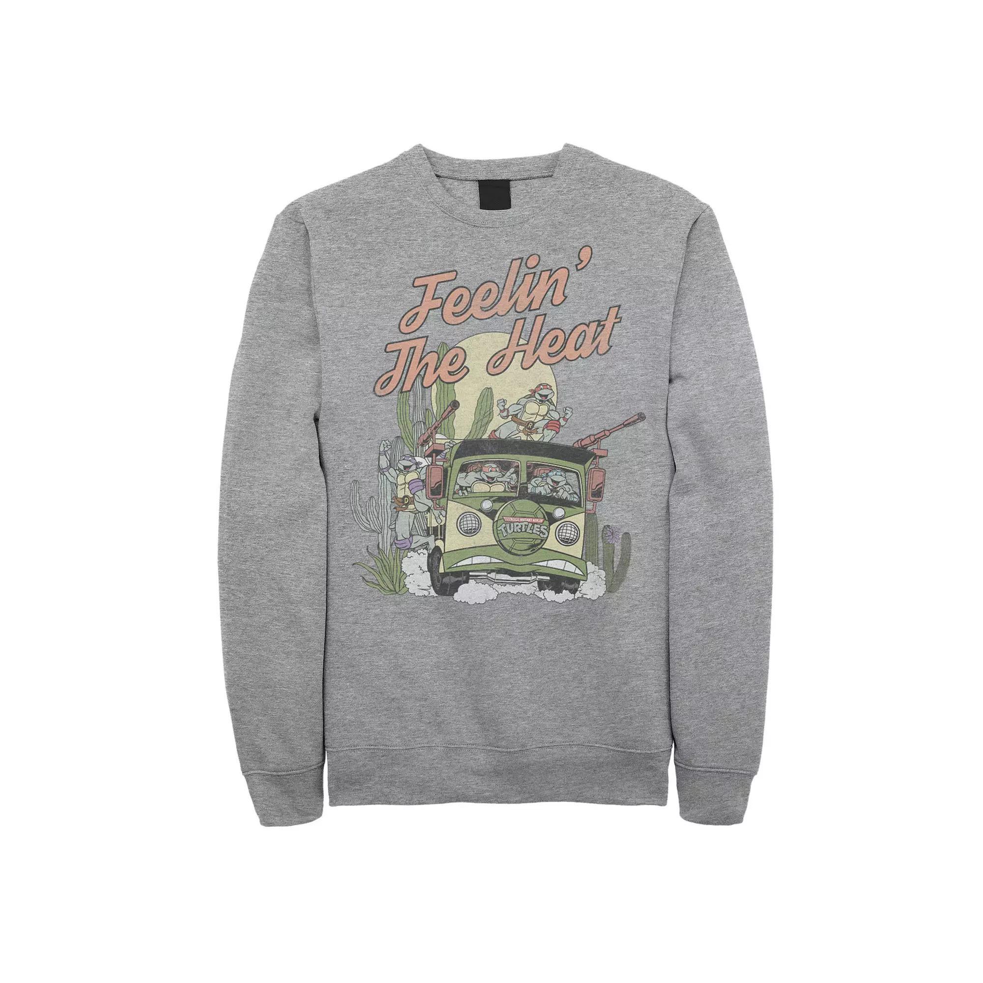 Big & Tall Nickelodeon Teenage Mutant Ninja Turtles Feelin' The Heat Fleece Sweatshirt, Men's,  Product Image