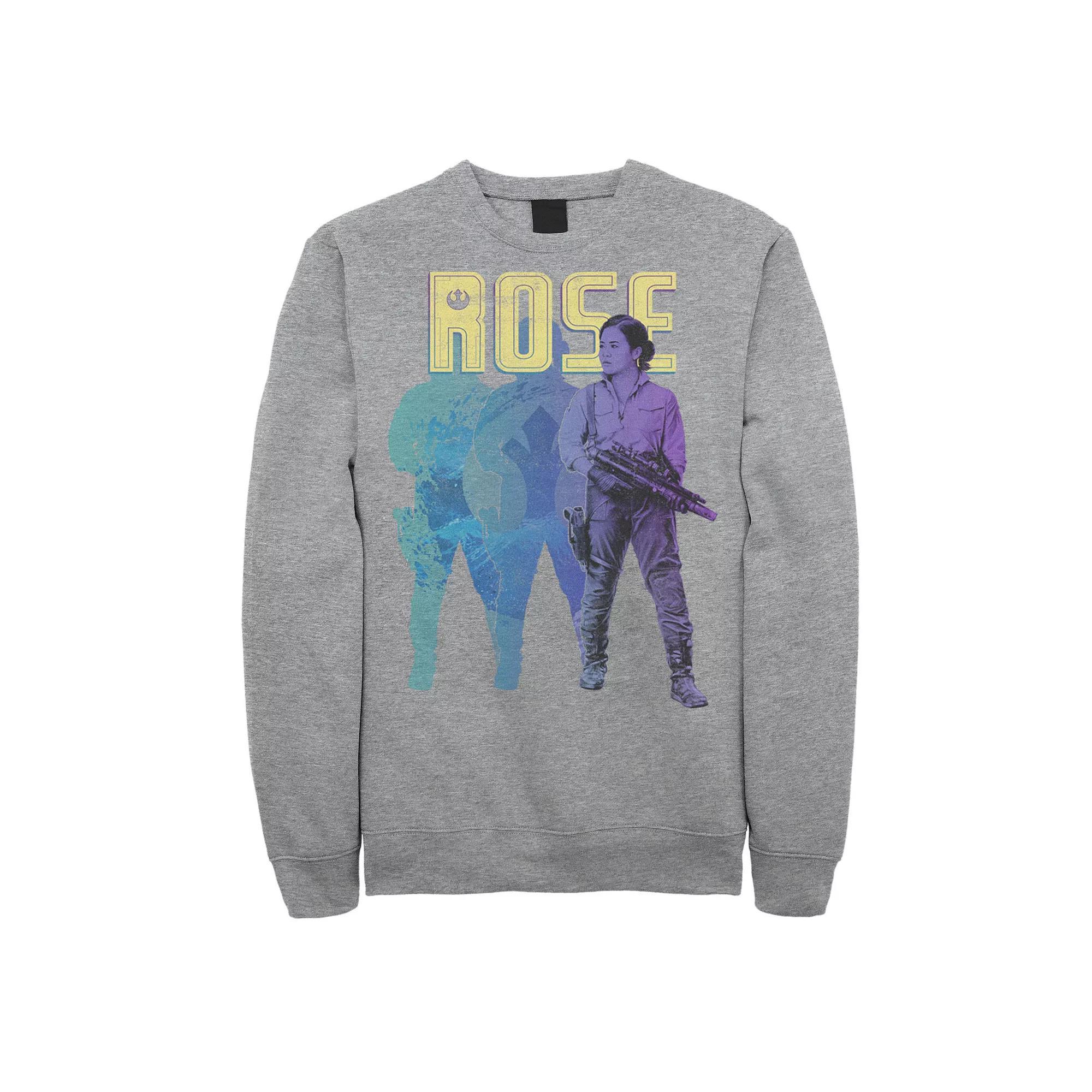 Men's Star Wars The Rise Of Skywalker Rose Gradient Portrait Sweatshirt,  Product Image