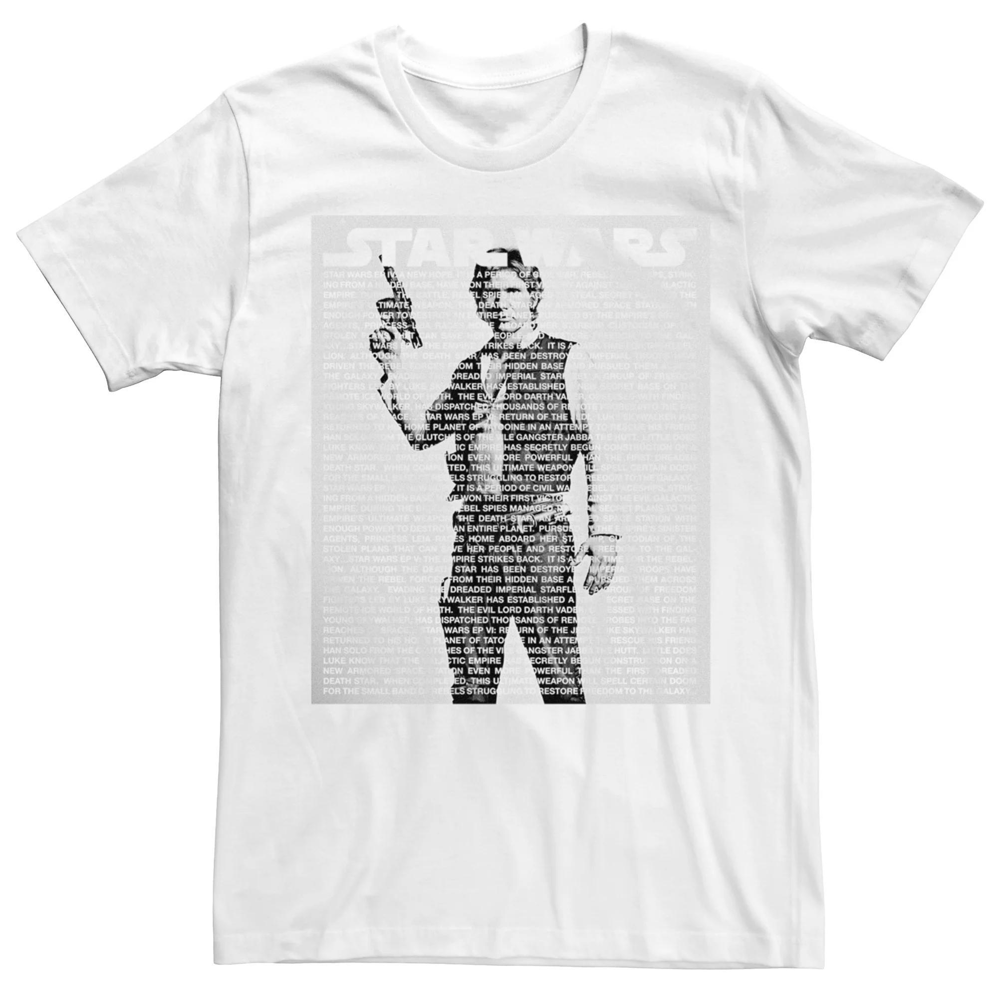Men's Star Wars A New Hope Story Han Solo Tee, Size: XL, White Product Image