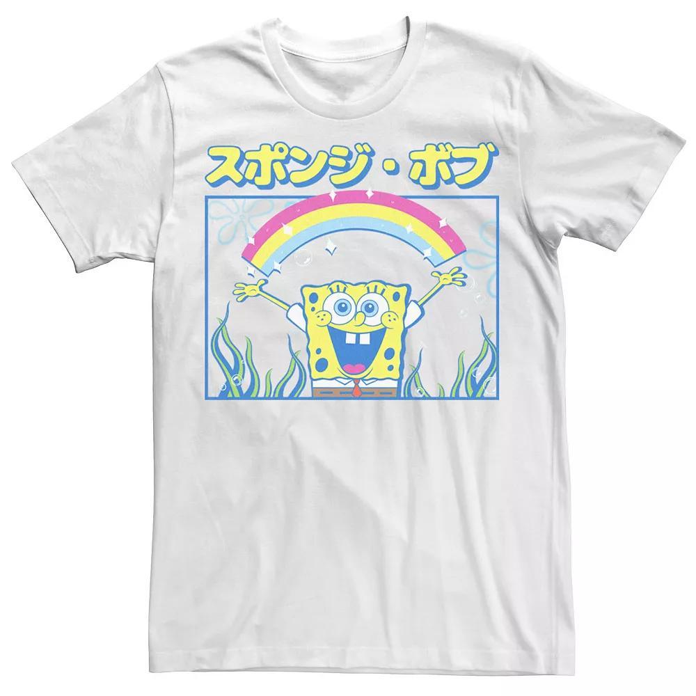 Big & Tall SpongeBob SquarePants Kanji Spongebob Tee, Men's, Size: 5XL, White Product Image