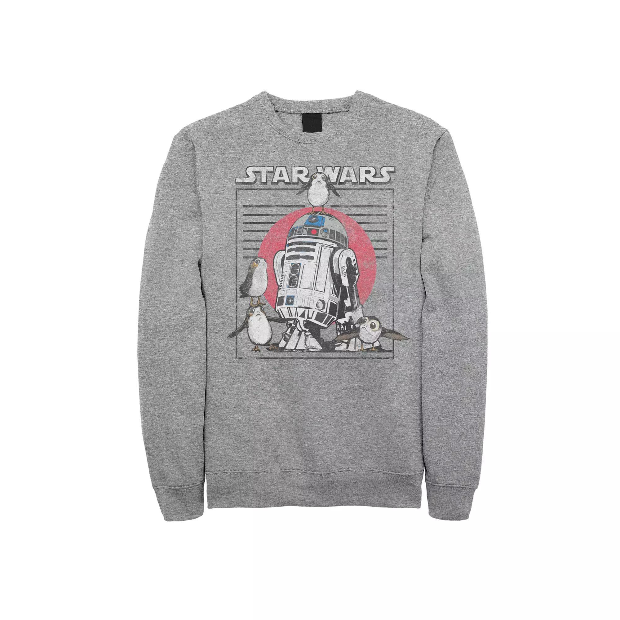 Mens Star Wars R2-D2 Sweatshirt Athletic Grey Product Image