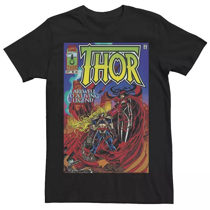 Mens Marvel Thor Farewell To A Living Legend Comic Cover Tee Product Image