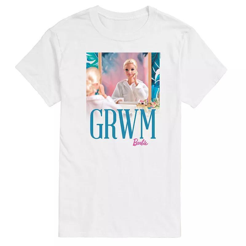 Big & Tall Barbie® GRWM Barbie Graphic Tee, Men's, Size: XXL Tall, White Product Image