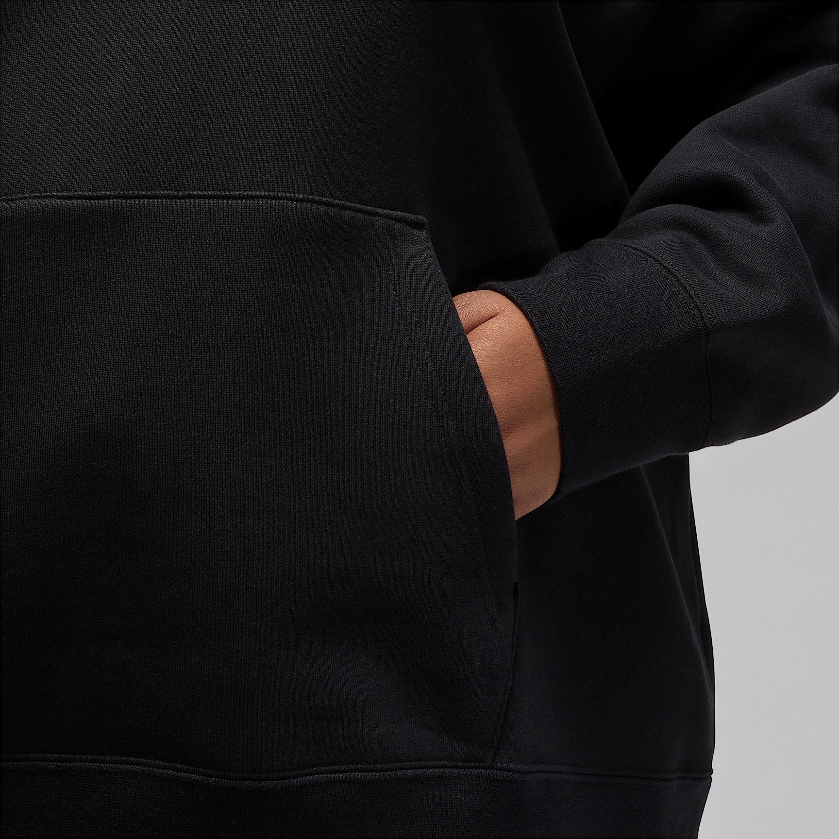 Womens Jordan Flight Fleece Satin-Lined Pullover Hoodie (Plus Size) | FV7052-010 Product Image