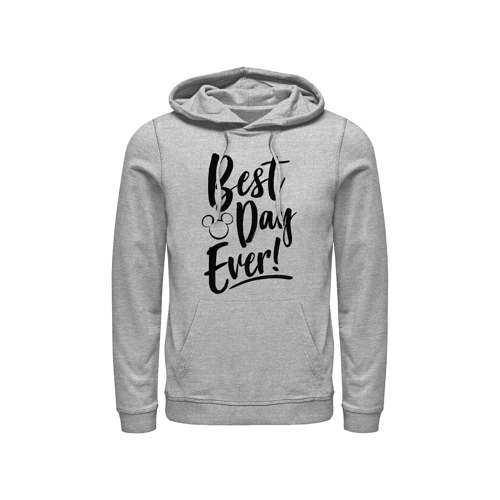 Men's Mickey Mouse Best Day Ever Graphic Hoodie,  Product Image