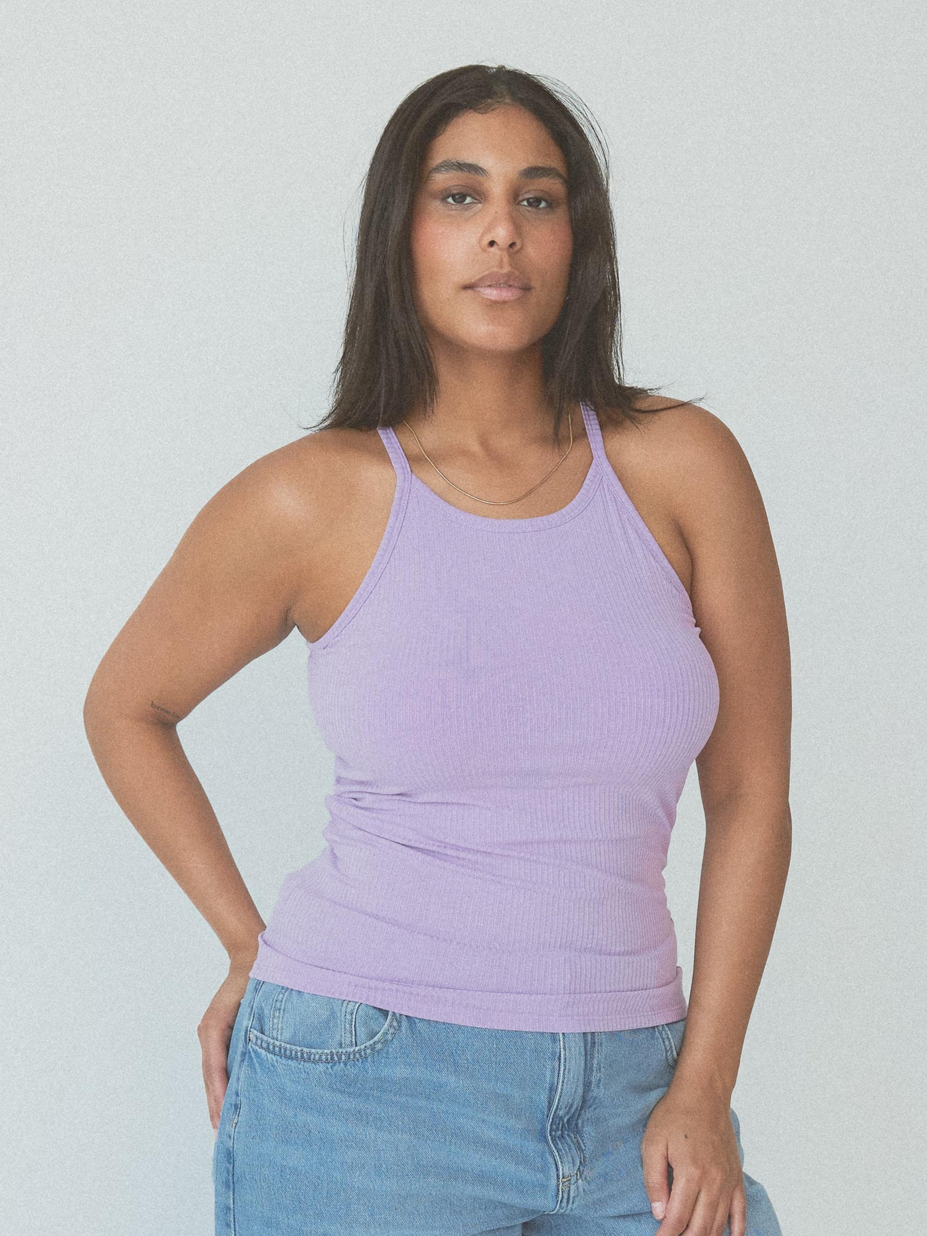 Ribbed High Neck Brami Product Image