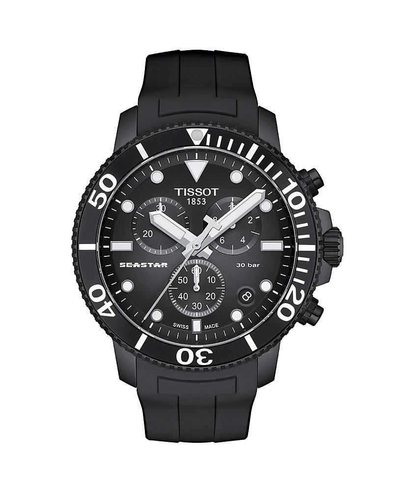 Tissot Mens Seastar 1000 Quartz Chronograph Grey Strap Watch Product Image