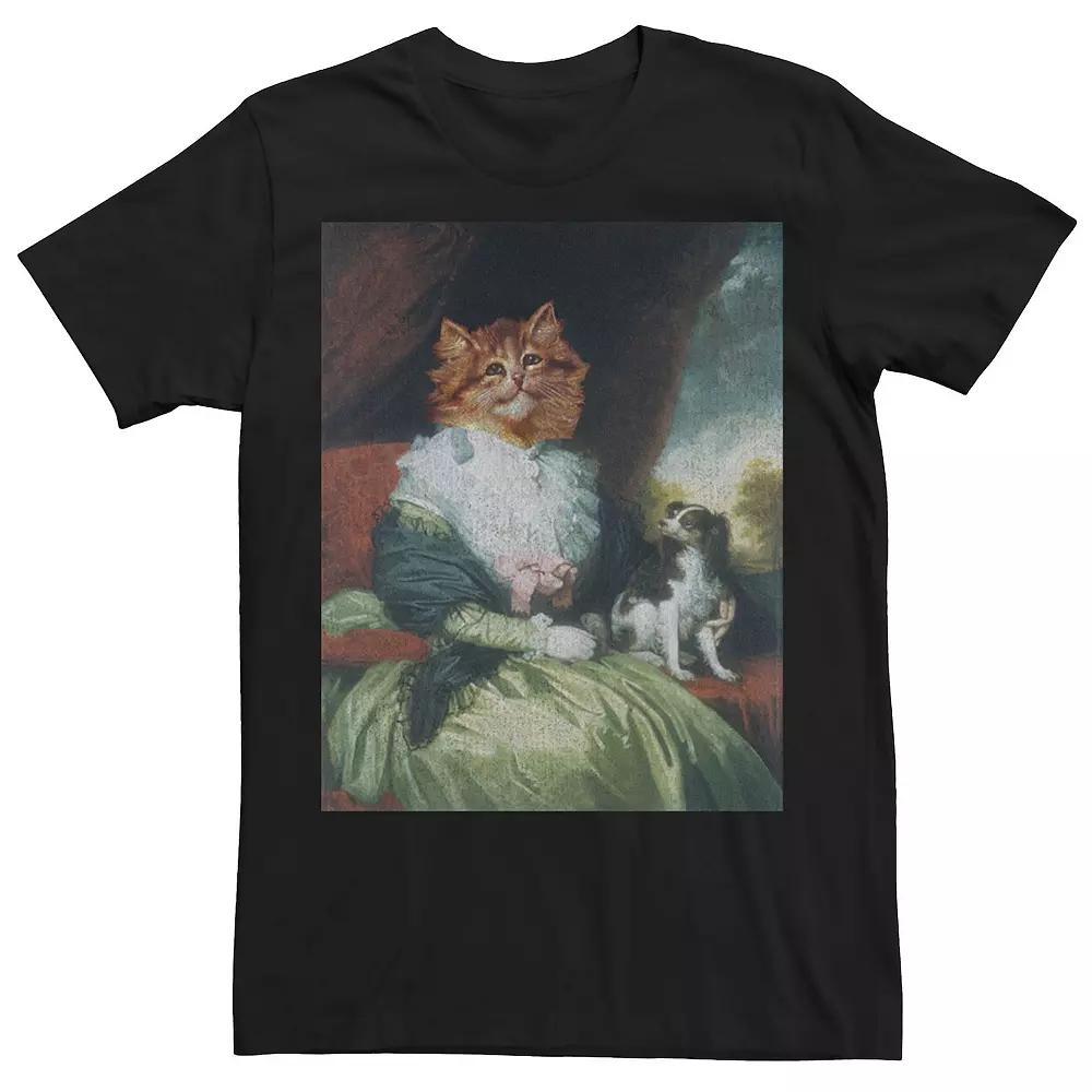 Men's Cat And Dog Painting Tee,  Product Image