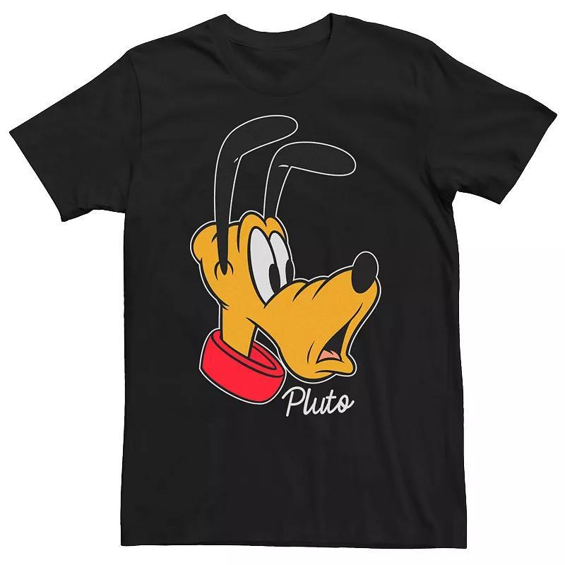 Disney's Pluto Men's Surprised Face Portrait Tee, Size: Medium, Black Product Image