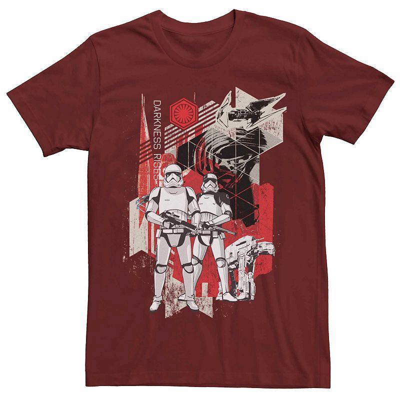 Men's Star Wars First Order Troopers Darkness Rises Poster Tee, Size: Large, Grey Heather Product Image