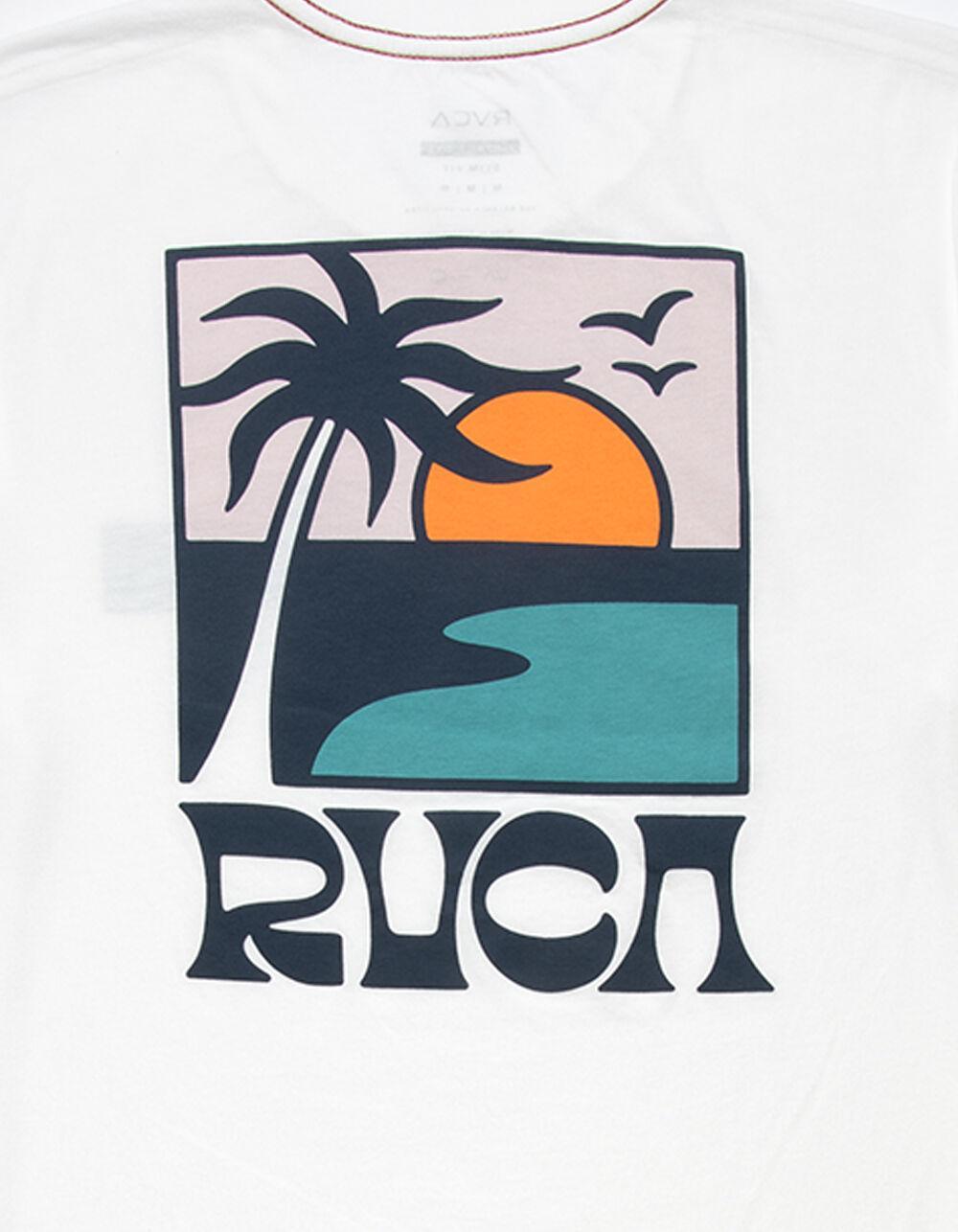 RVCA Palm Set Mens Tee - OFF WHITE Product Image