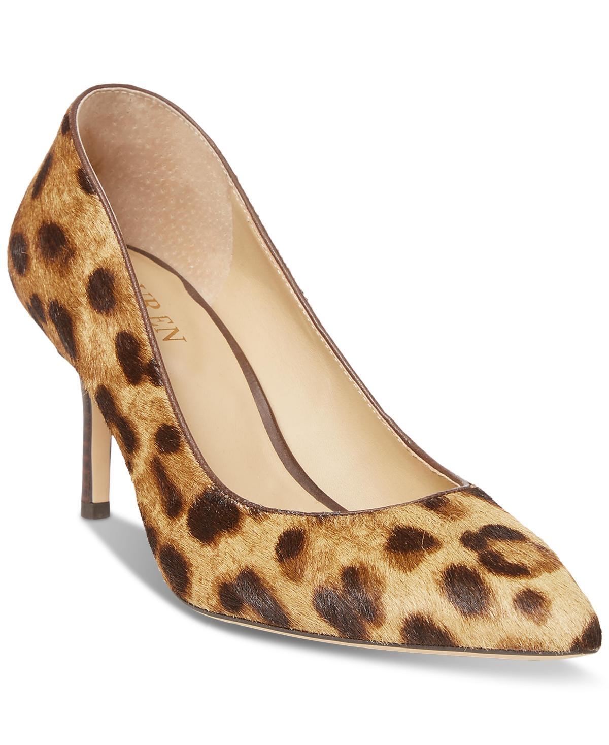 Lauren Ralph Lauren Lanette Suede Pump (Explorer Sand) High Heels Product Image