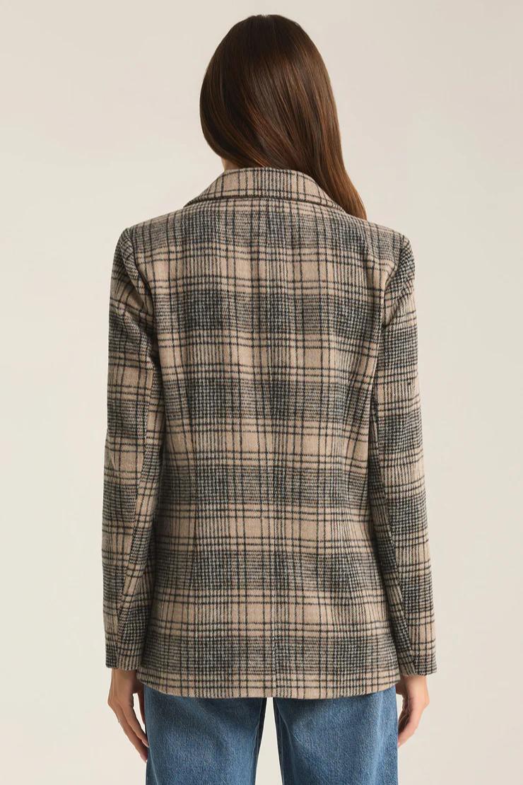 Kingston Relaxed Plaid Blazer Product Image