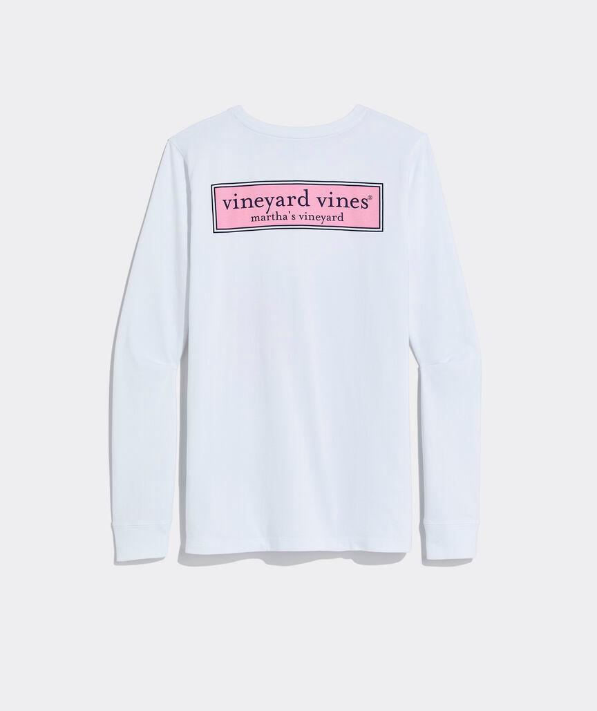 Women's Classic Logo Box Long-Sleeve Pocket Tee Product Image