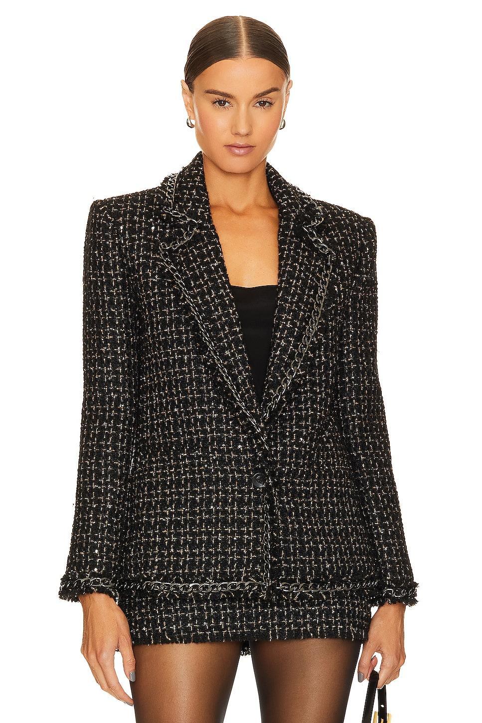 Shan Chain Fringe Blazer Alice + Olivia Product Image