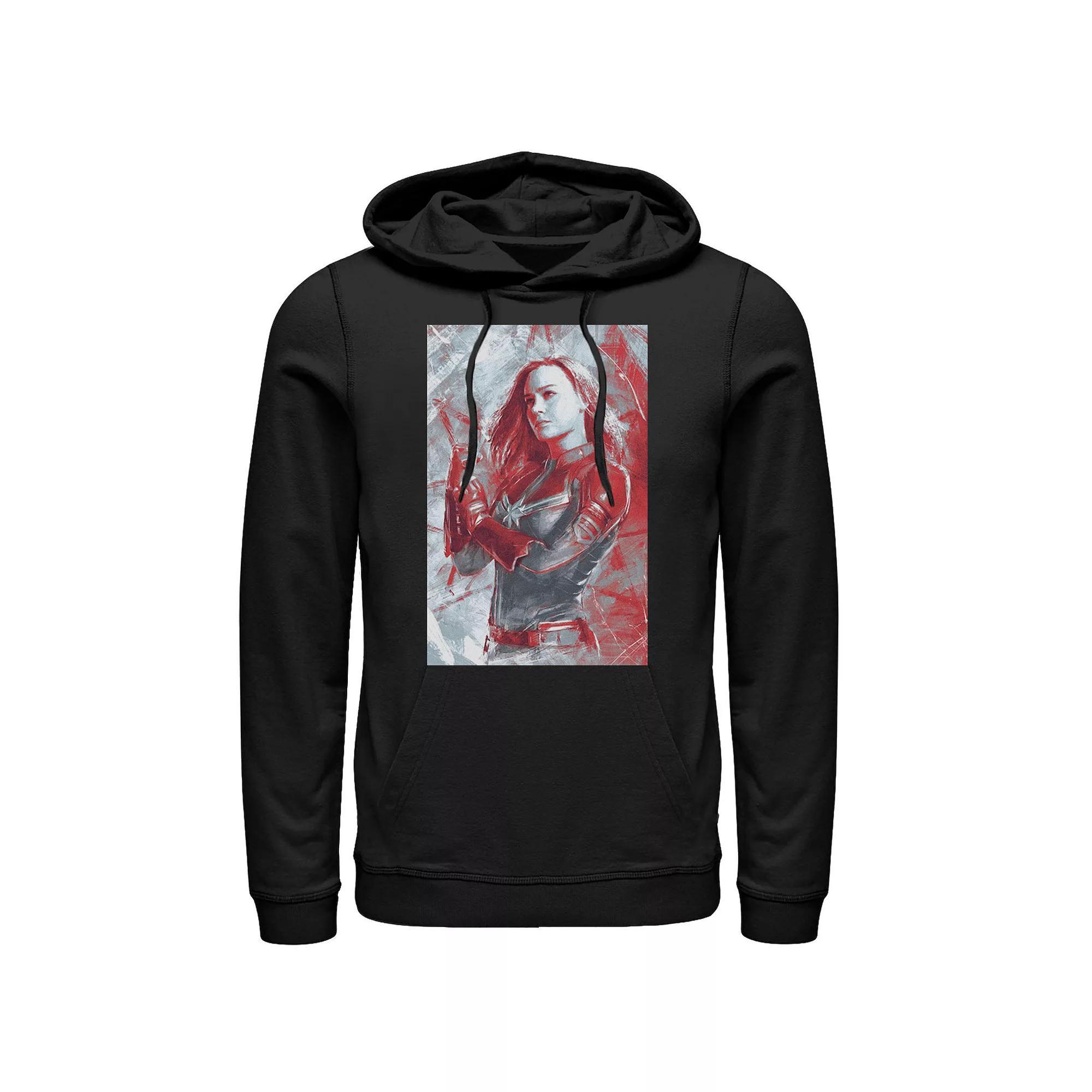 Mens Marvel Avengers Endgame Captain Marvel Painting Pullover Hoodie Product Image