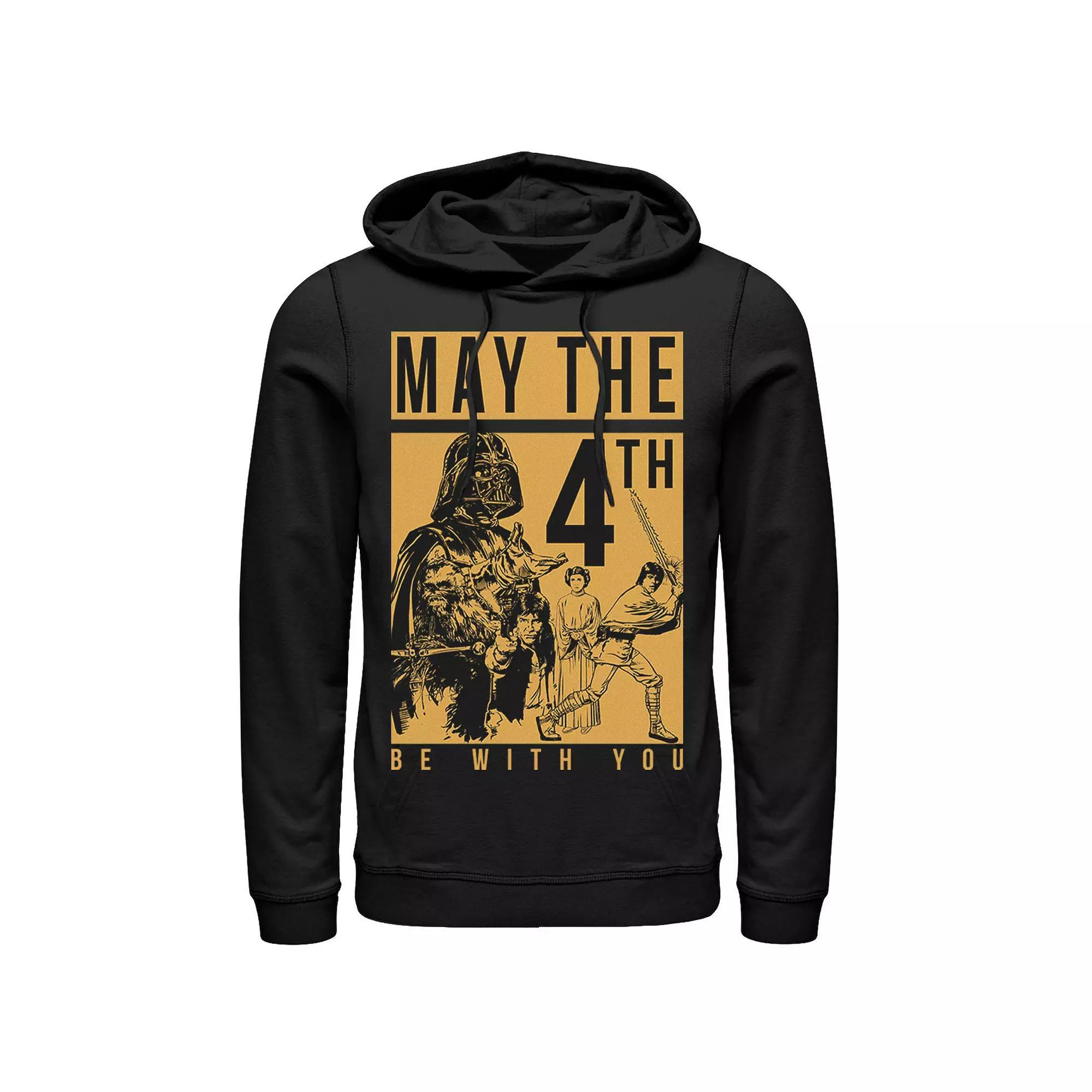 Men's Star Wars May The Forth Be With You Collage Poster Hoodie,  Product Image