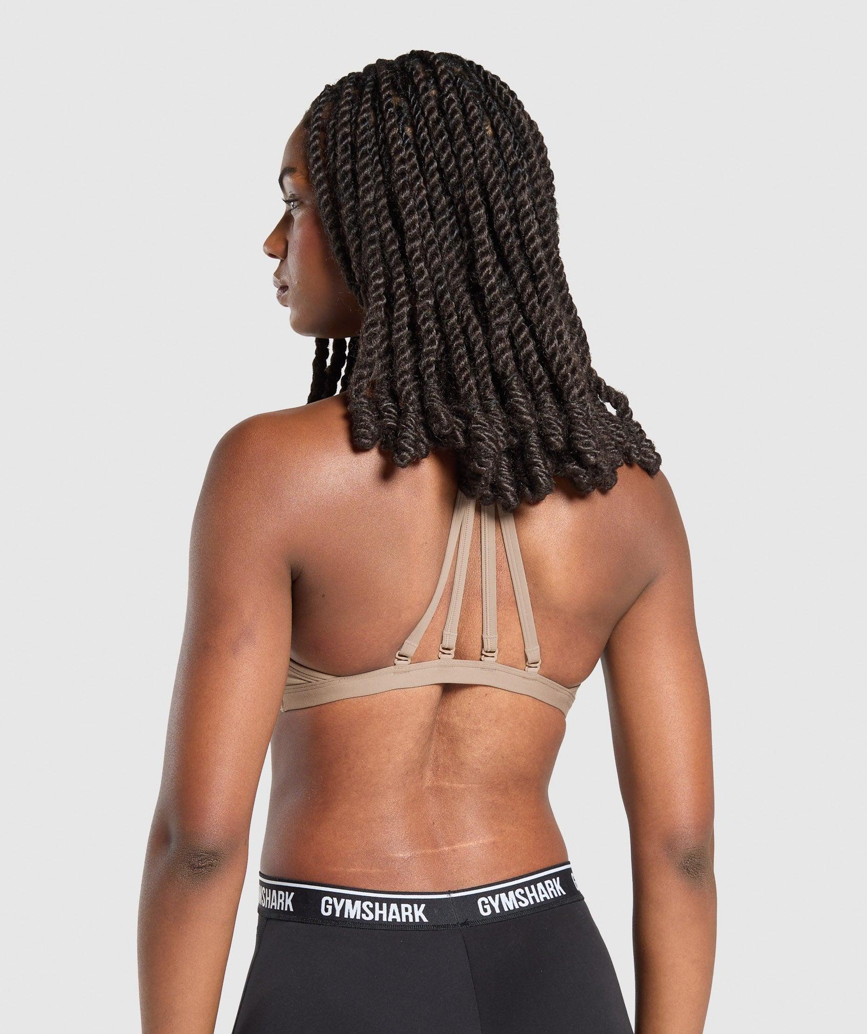 Gymshark Minimal Sports Bra - Lifestyle Brown Female Product Image