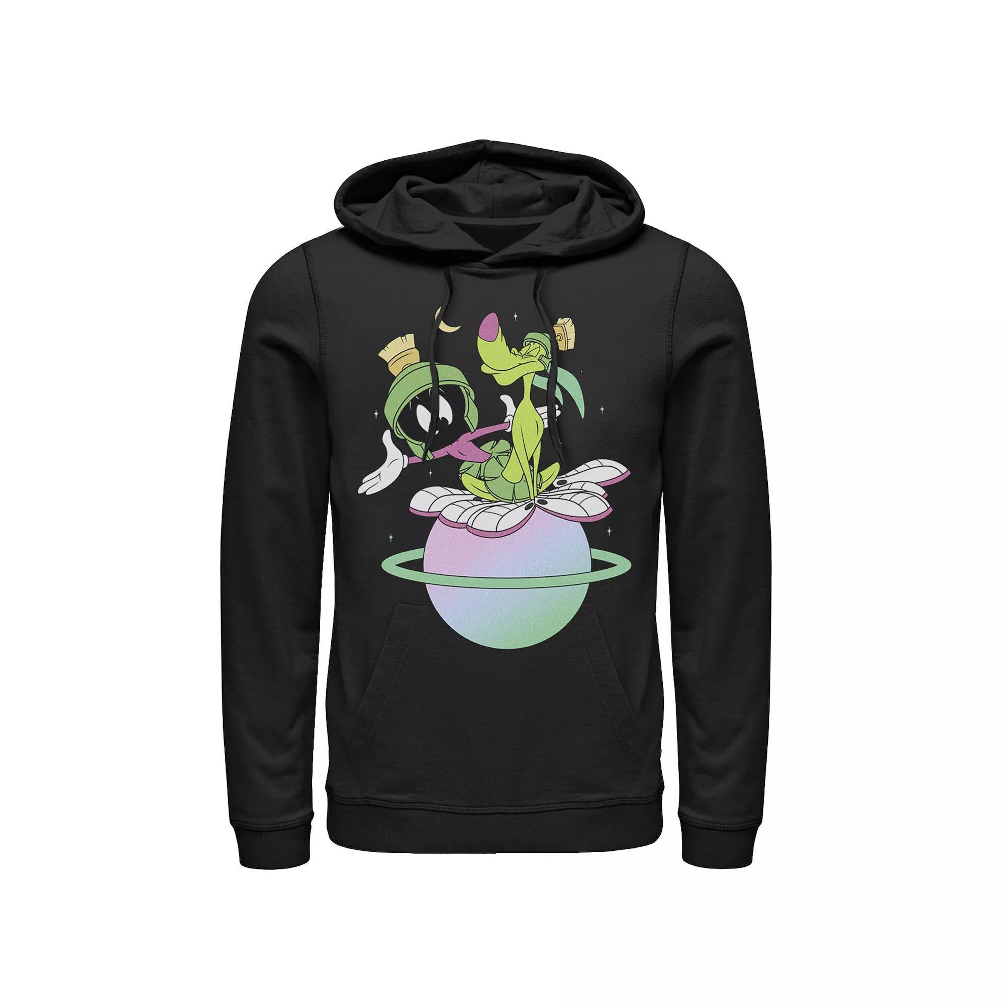 Men's Looney Tunes Characters Marvin And K-9 Planet Colorful Hoodie,  Product Image