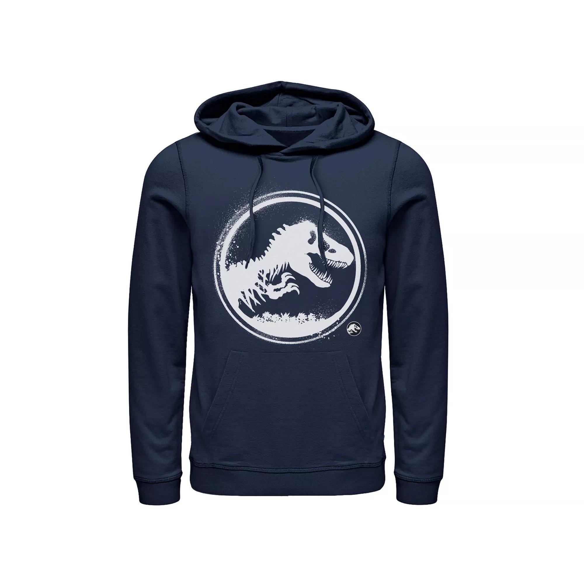 Men's Jurassic World: Fallen Kingdom Paint Splatter Logo Hoodie, Size: 3XL, Blue Product Image