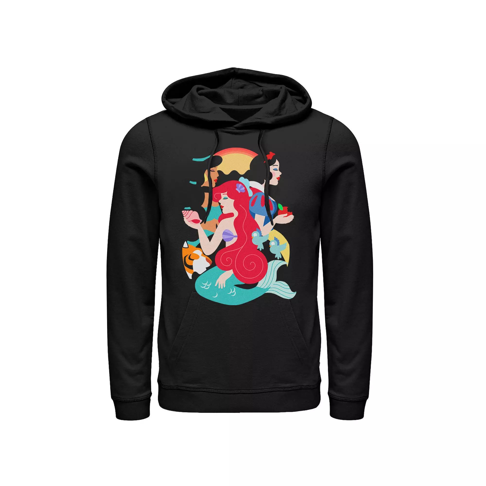 Mens Disney Princesses Pullover Hoodie Product Image