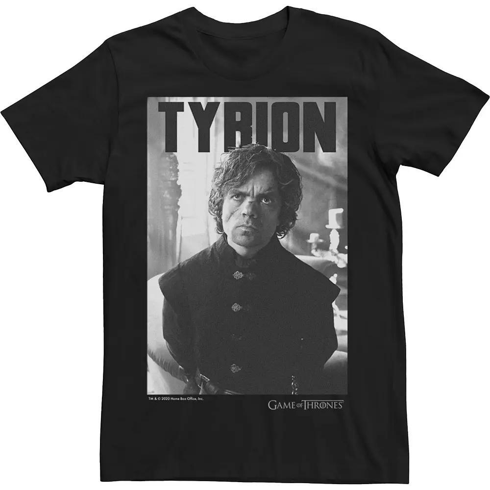 Men's Game Of Thrones Tyrion Grey Scale Portrait Tee,  Product Image