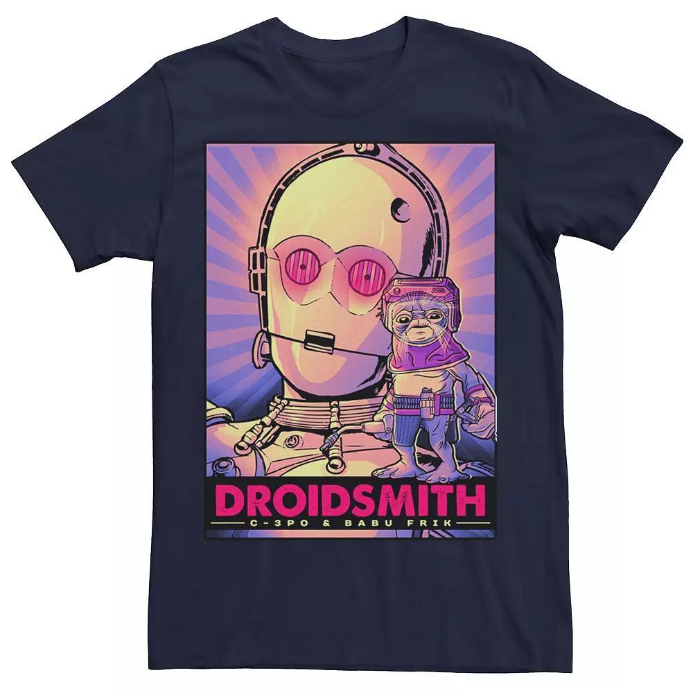 Men's Star Wars: The Rise Of Skywalker C-3PO & Babu Frik Neon Tee,  Product Image