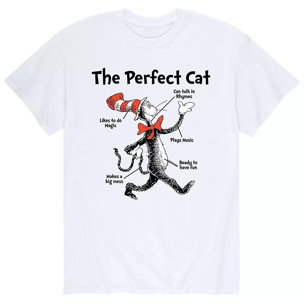 Men's Dr. Seuss Perfect Cat Tee,  Product Image