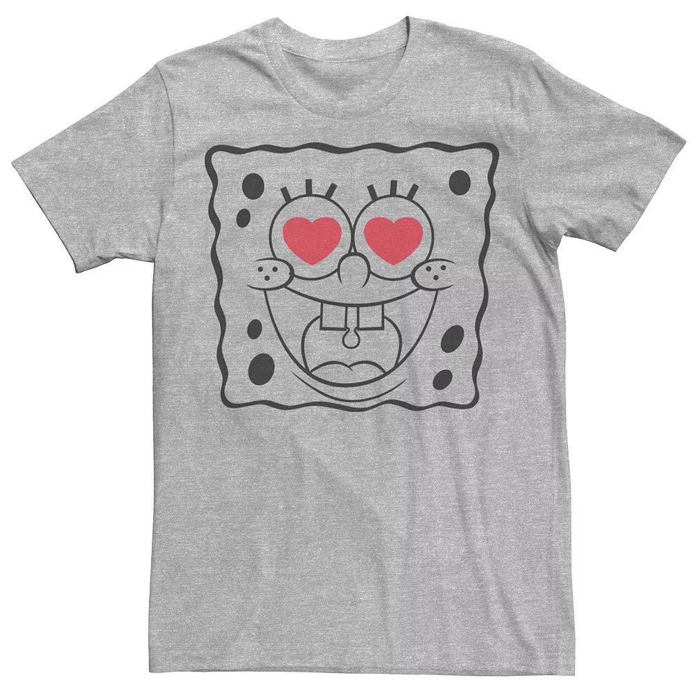 Men's Nickelodeon SpongeBob SquarePants Heart Eyes Line Art Tee,  Product Image