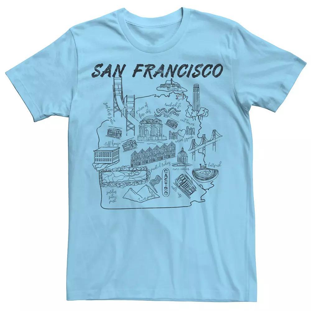 Men's San Francisco Grid Line Art Destination Tee,  Product Image