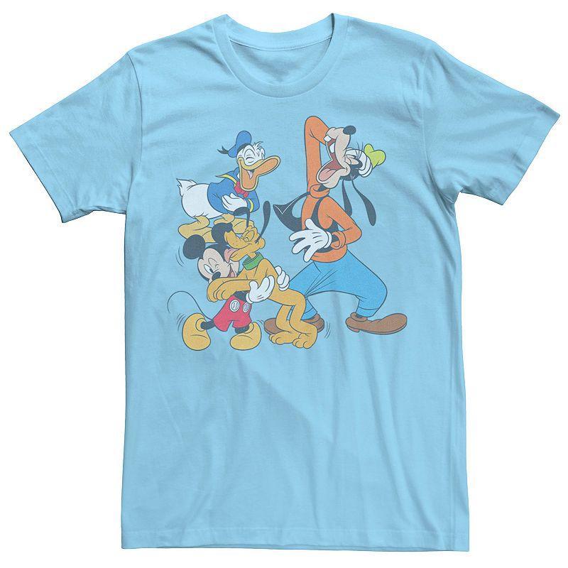 Men's Disney's Mickey Mouse And Friends Laugh Tee, Size: Large, Light Blue Product Image