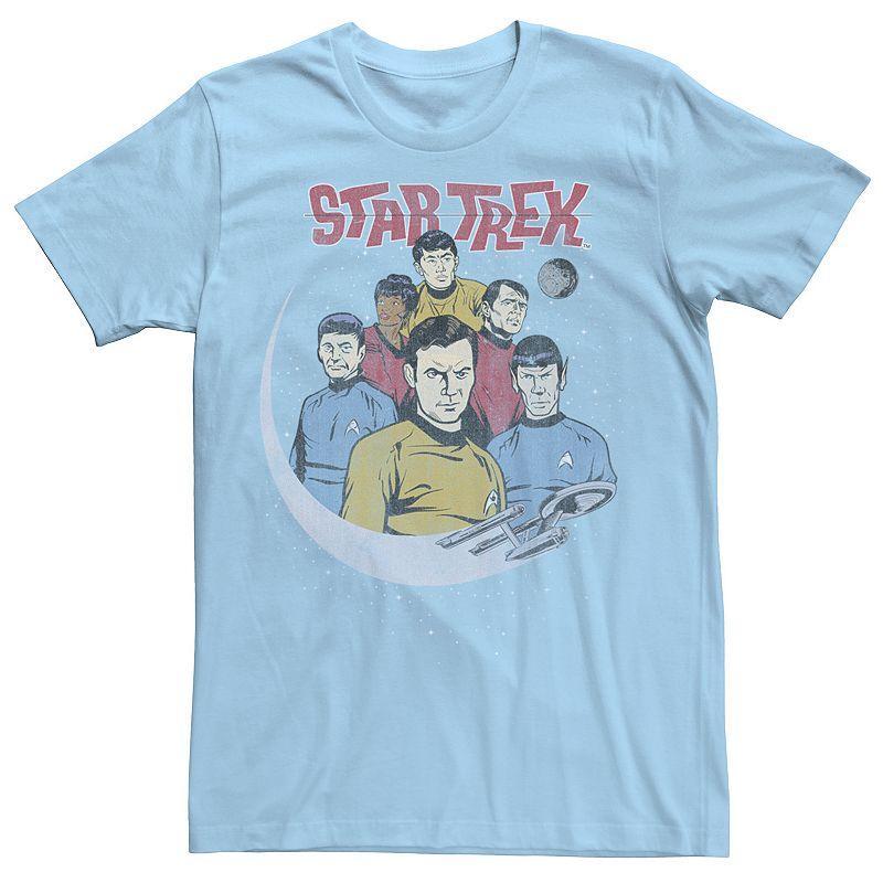 Men's Star Trek The Original Series Group Shot Vintage Poster Tee, Size: Small, Light Blue Product Image