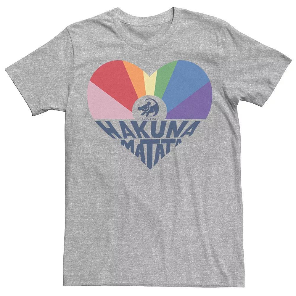 Disney's The Lion King Simba Men's Hakuna Matata Heart Tee, Size: Large, Athletic Grey Product Image